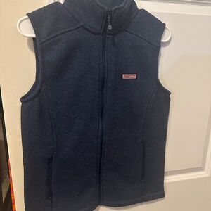 Navy Fleece Vineyard Vines Vest
